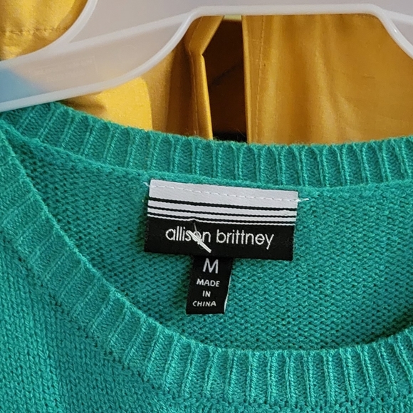 Ugly Christmas Sweater Snowman Meltdown Green Tunic Dress Allison Brittney M - Picture 4 of 4